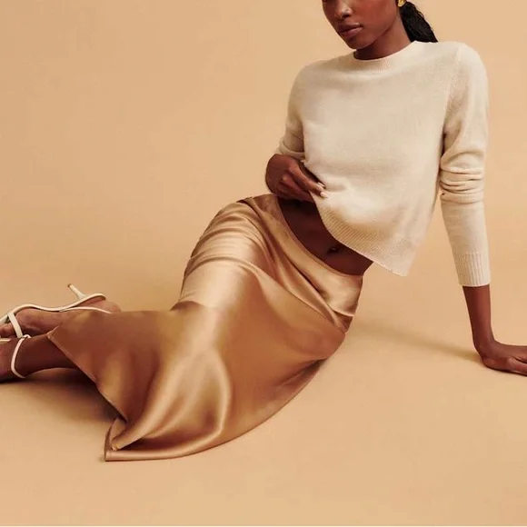 Reformation Sweater Dana Cashmere Crewneck Pullover Sz S - Picture 10 of 14